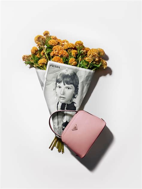 The bouquet of flowers is the real star of the Prada Resort 2020 